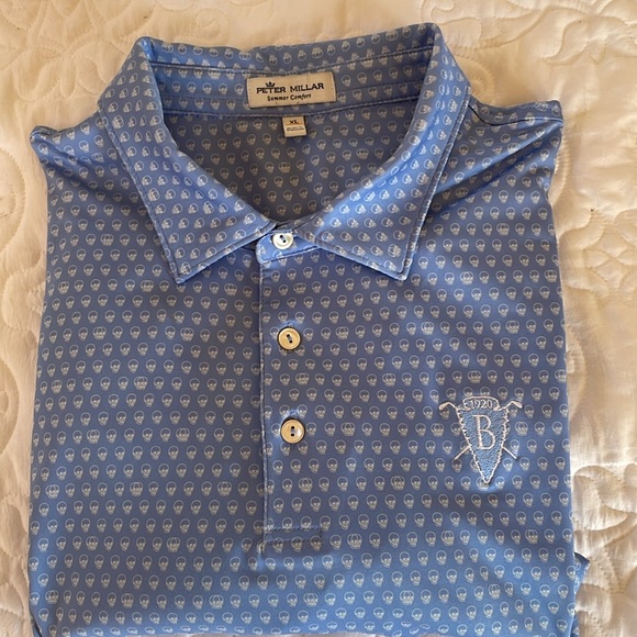 Peter Millar Short Sleeve Golf Polo Jersey Size XL - Picture 5 of 5